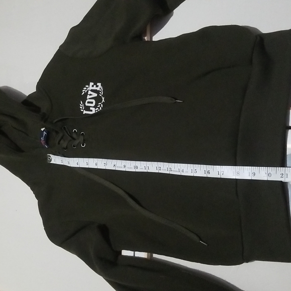 Love nation sweater - dark green - - Picture 10 of 12